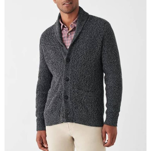 Faherty Other - Faherty Gray Marled Cotton Cardigan NWT Size Medium